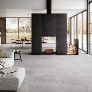 Porcelain Tile Concrete Look Refin Block Cinder Indoor